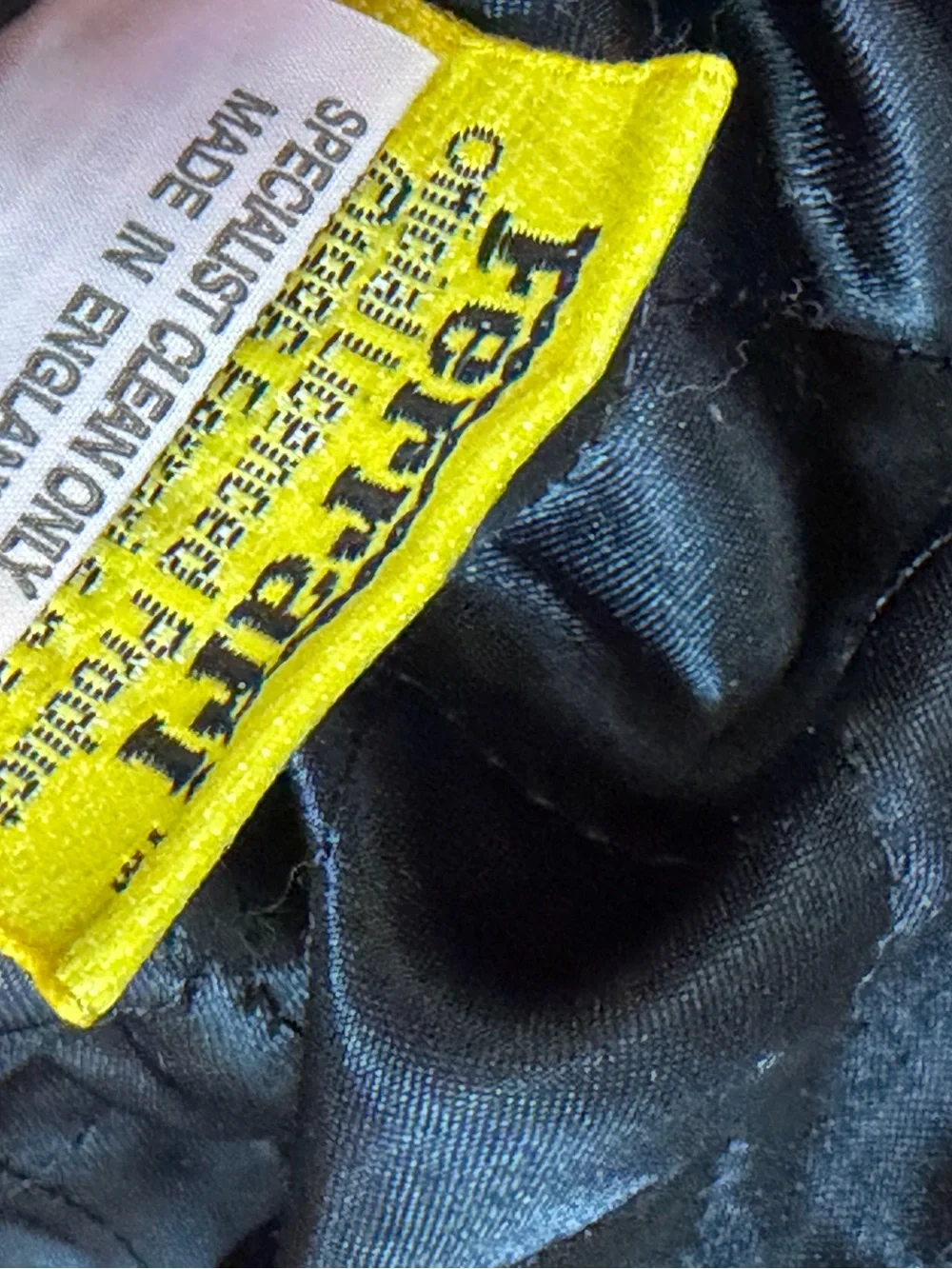 Ferrari Red Wool Bomber Jacket with Yellow Shield Patch Large - Picture 9 of 11